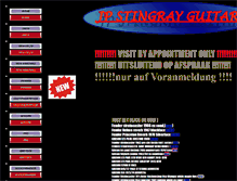 Tablet Screenshot of jpstingrayguitars.com